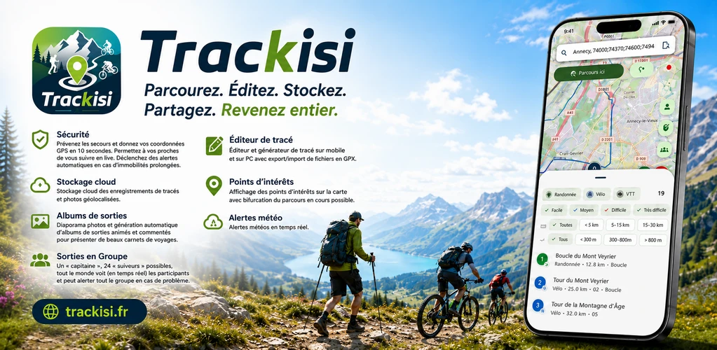 Trackisi — randonnée & vélo